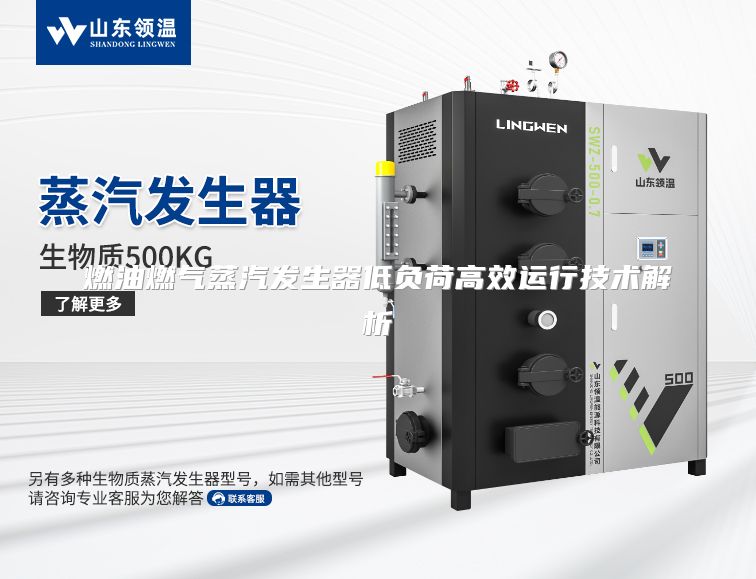 燃油燃气蒸汽发生器低负荷高效运行技术解析