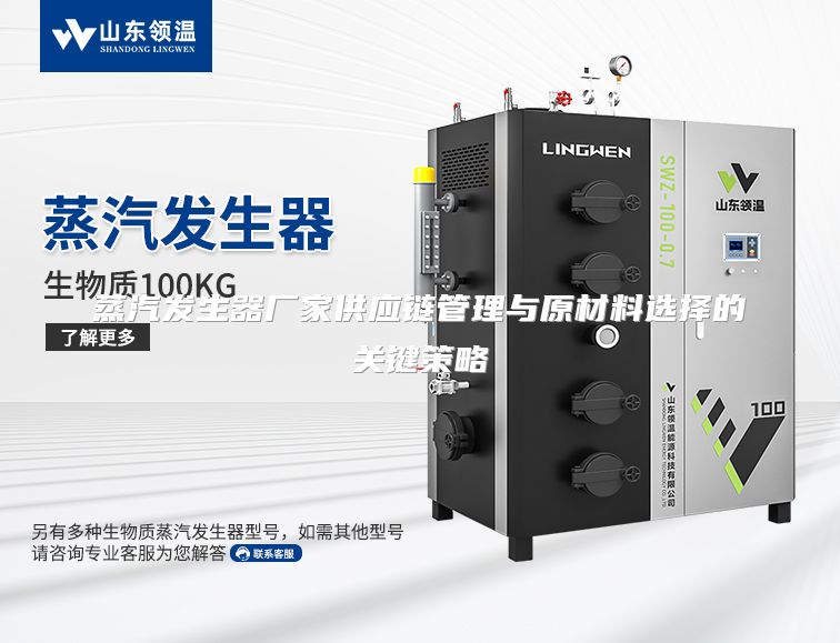 蒸汽发生器厂家供应链管理与原材料选择的关键策略